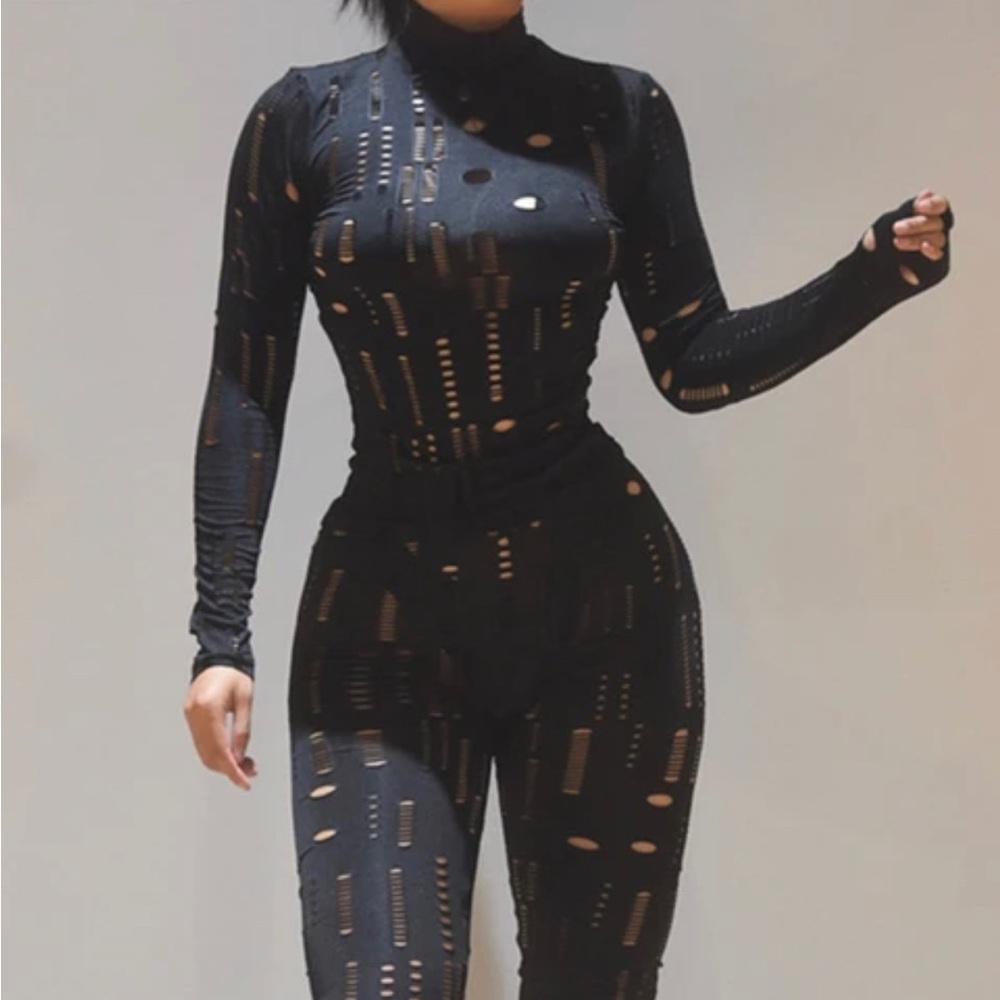 Bombshell Black 2pc Set - Picture 2 of 3